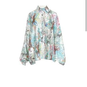 Vibrant Multicolor Patterned Blouse